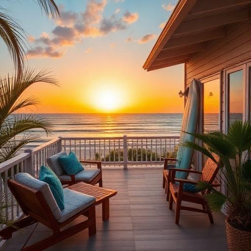 Casa vacacional frente al mar
